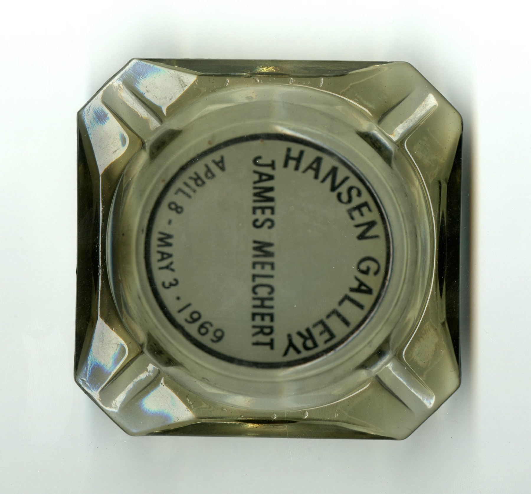 Ashtray / Invitation — Jim Melchert at Hansen Gallery