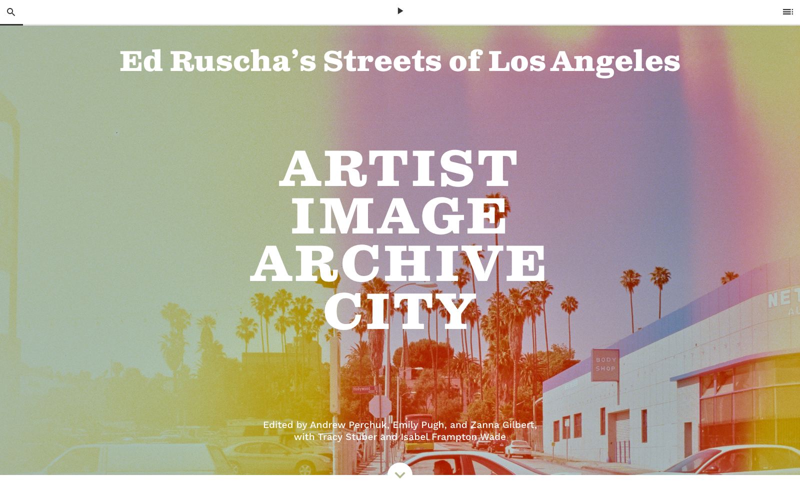 Ed Ruscha — Streets of Los Angeles