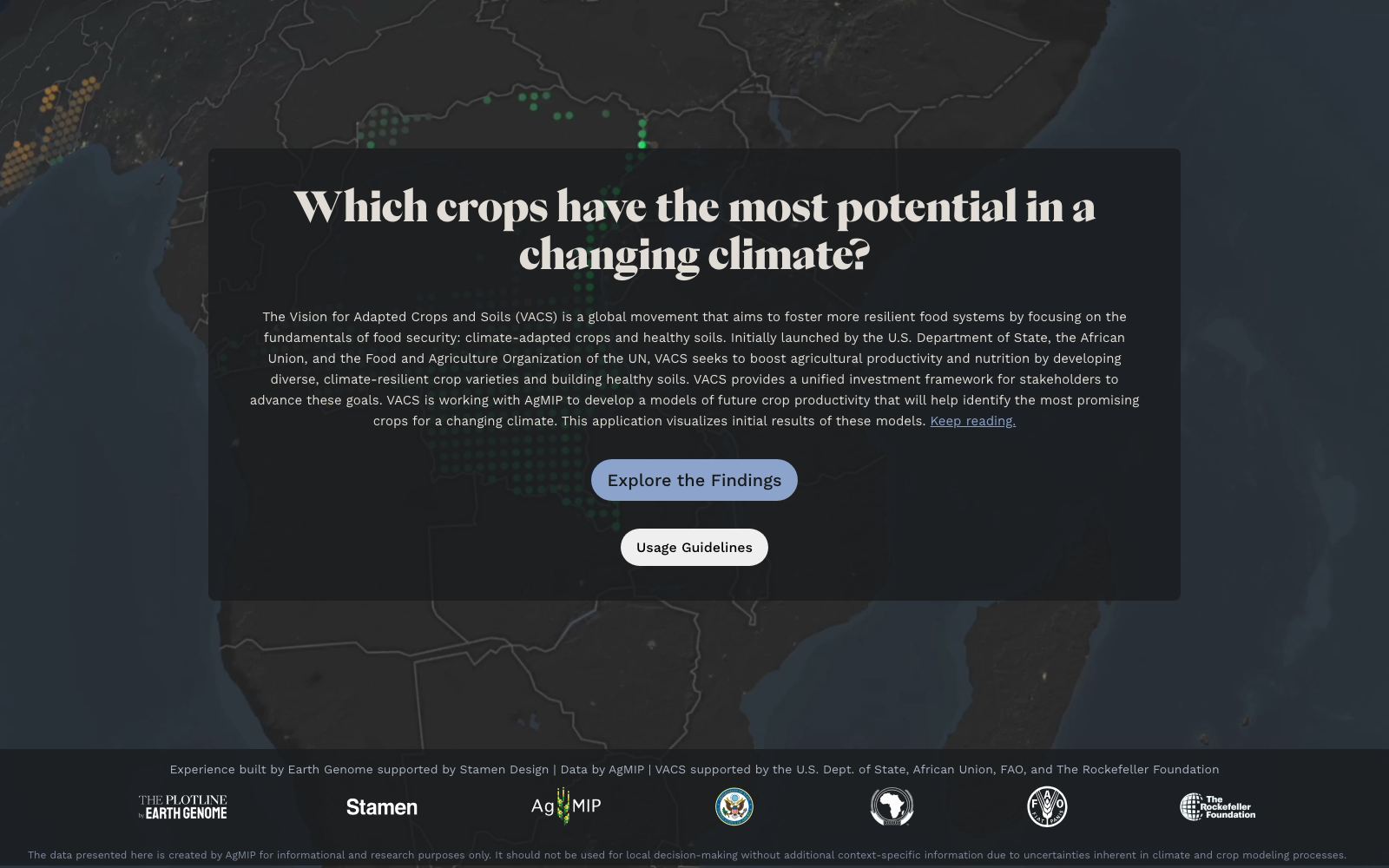 Vision for Adapted Crops & Soils