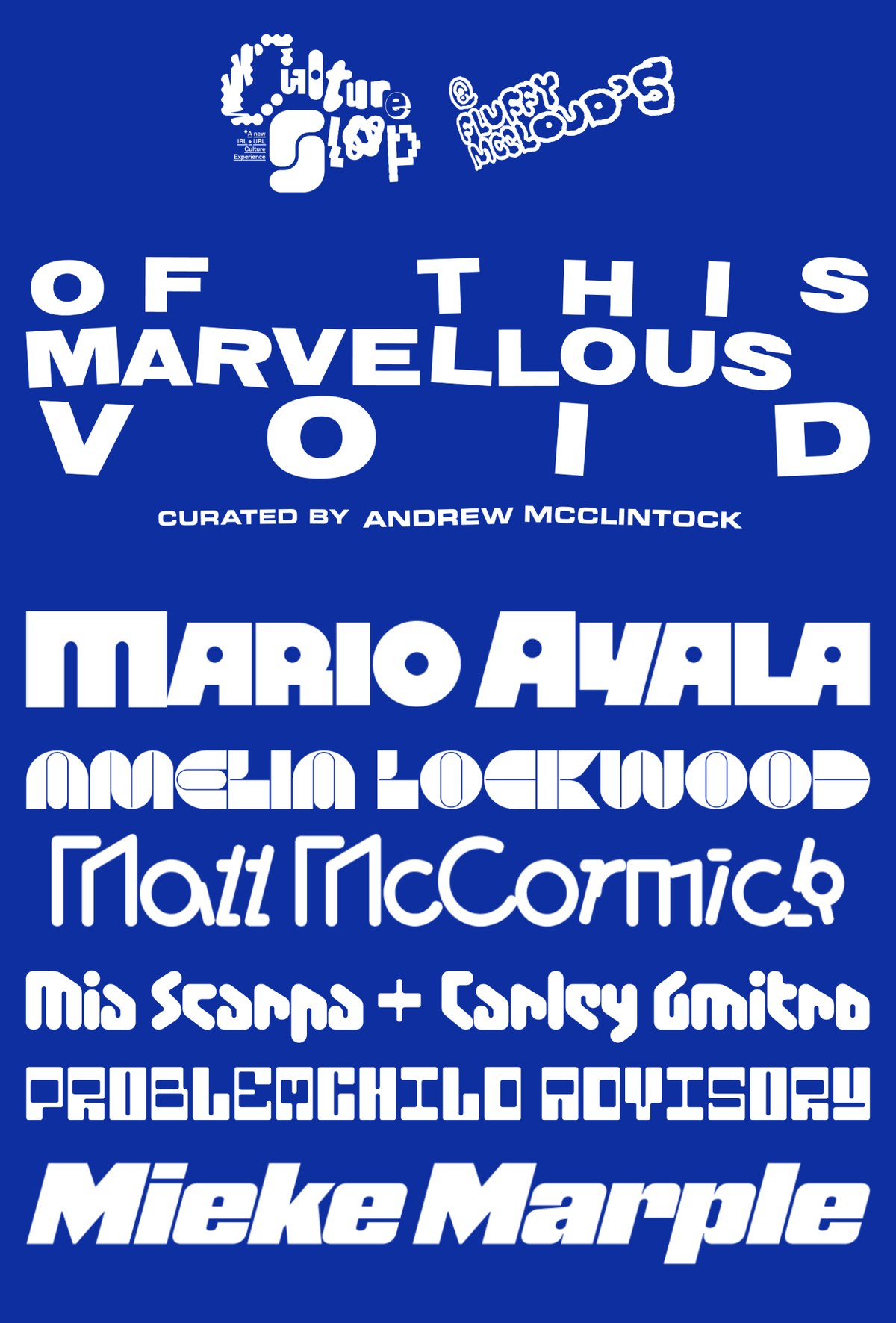 Of This Marvellous Void — October 18 · 4–7PM, Los Angeles