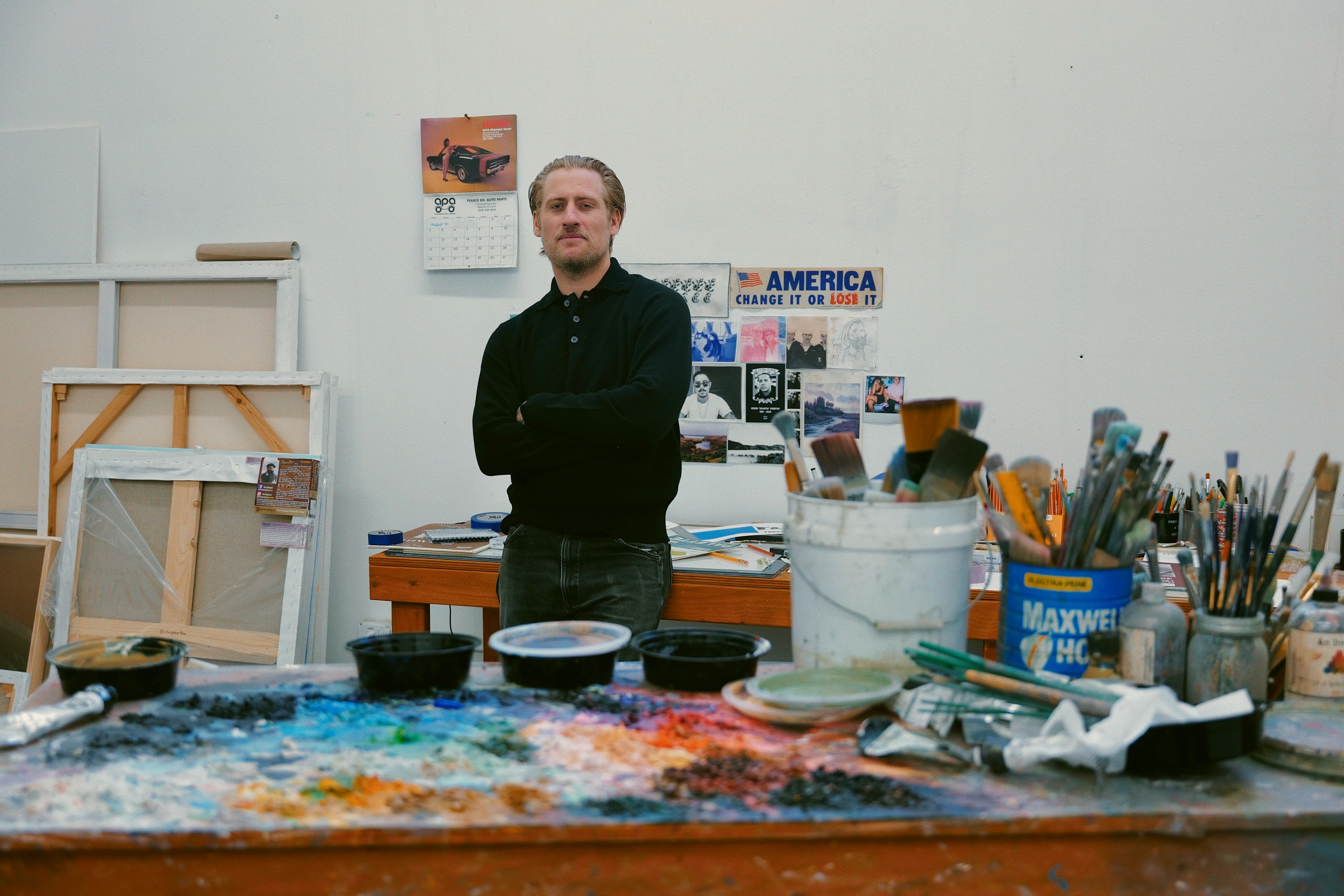 Matt McCormick in his studio.