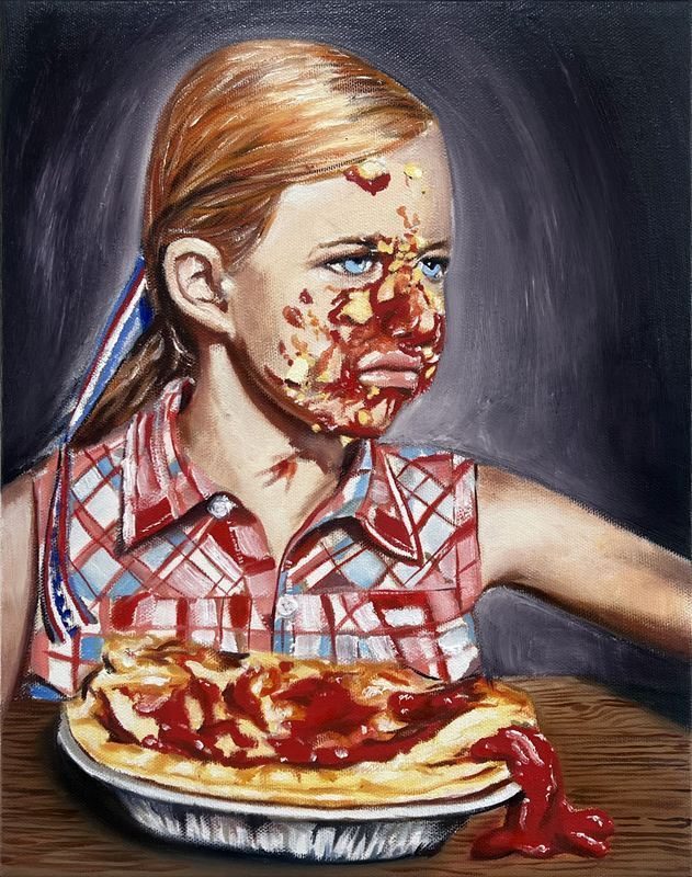 Matt McCormick, Ceremony (Leave Them All Behind), 2022. Oil on canvas, 14 × 11 in.