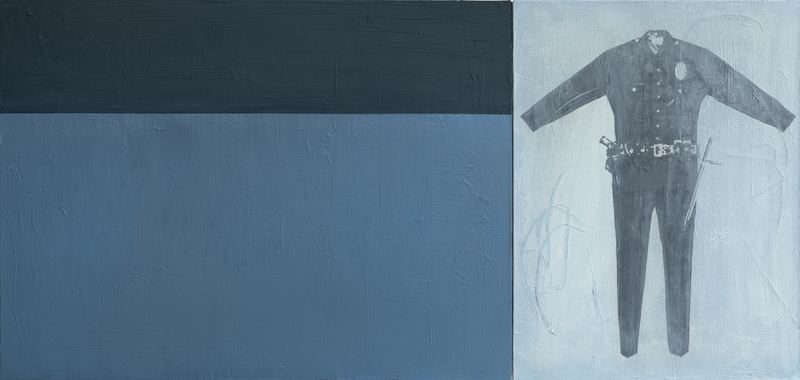 Matt McCormick, Crosstown Traffic, 2026. Oil on canvas, 24 × 50 in (60.96 × 127 cm).