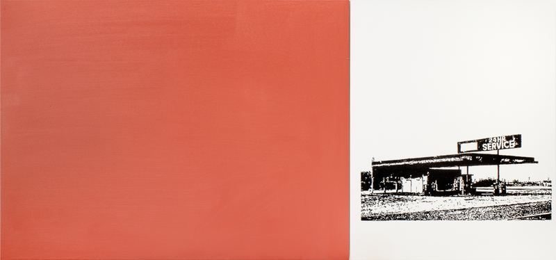 Matt McCormick, Flying On The Ground, 2023. Oil on canvas, 30 × 64 in (76.2 × 162.56 cm).